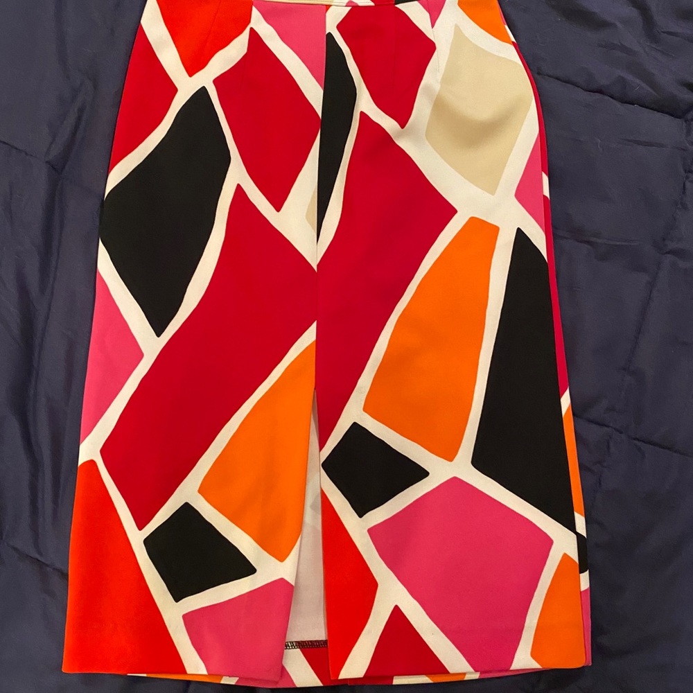 Worthington Geometric fitted skirt